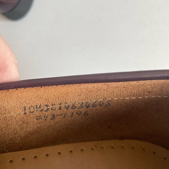 Sebago Mens Leather Dress Shoes Loafers Slip On Brown Burgundy SZ 10.5 - Picture 7 of 9